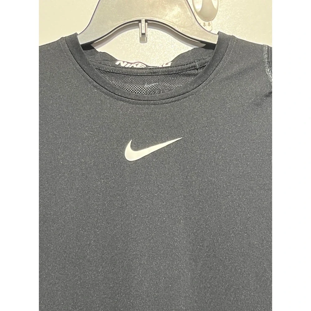 Nike Pro Dri-FIT Mens XL Black Long Sleeve Compression Training Shirt Base Layer